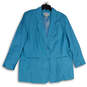 Womens Blue Notch Lapel Long Sleeve Single Breasted Two Button Blazer Size 22W image number 1
