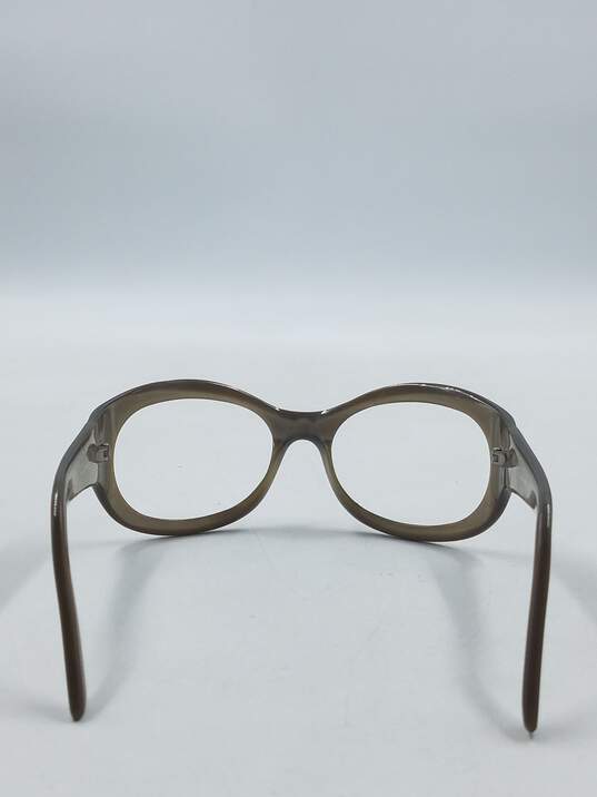 Emporio Armani Matte Gold Oval Eyeglasses image number 3