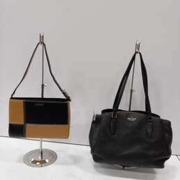 Pair of Kate Spade Purse One Black & One Black and Brown alternative image