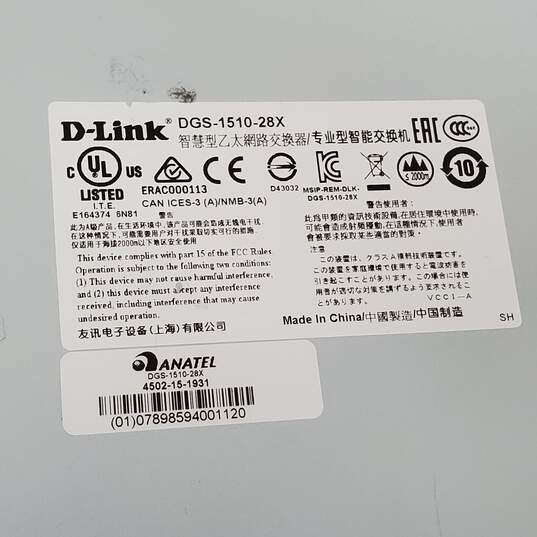 Untested D-Link DGS-1510-28X Network Switch Gigabit Pro #4 w/o Cables for P/R image number 2
