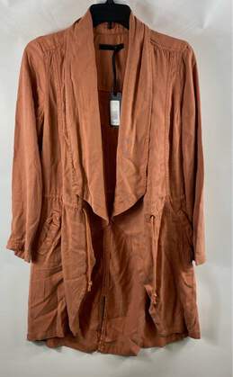 NWT Max Jeans Womens Peach Long Sleeve Open Front Blazer Size Small