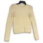 Copper Key Womens Cream Knitted Crew Neck Long Sleeve Pullover Sweater Size S image number 1