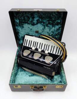 41 Key/120 Button Black Piano Accordion w/ Case