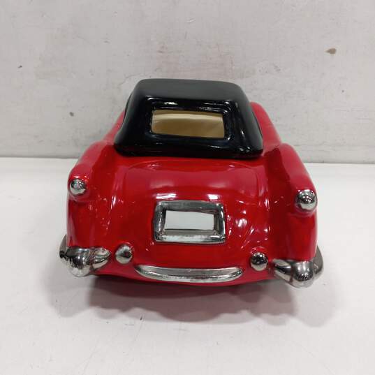 Vintage Classic Ceramic Automobile Red Corvette Trinket Box IOB image number 4