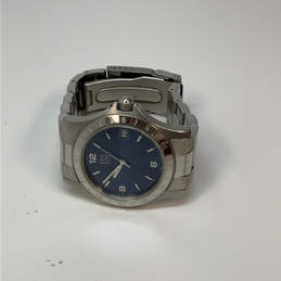 Designer ESQ Swiss E5099 Silver-Tone Blue Round Dial Analog Wristwatch alternative image