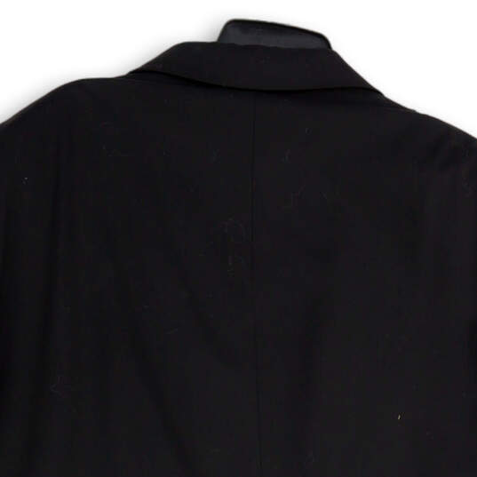 Mens Black Notch Lapel Long Sleeve Single Breasted Two Button Blazer Sz 46 image number 4