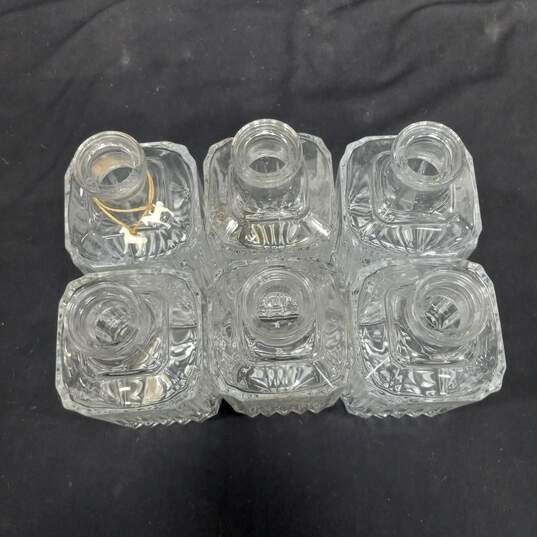 Set of 6 8.5" Crystal Decanters with Lids image number 3