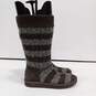 Ugg Australia Women's Brown/Gray Knit Sock Boots S/N 5822 Size 7 image number 1