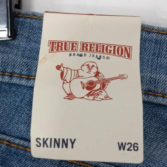 True Religion Women's Super Stretch Stella Skinny Jeans Size 26 NWT image number 4