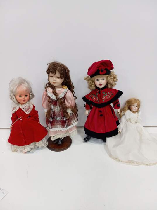 Bundle of Assorted Porcelain Dolls image number 1