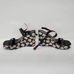 Betsey Johnson Landry Women's Size 11 M Floral Pattern Wedge Heels