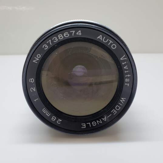 Vivitar Wide Angle 28mm Diameter Camera Lens Untested For Parts/Repair image number 1