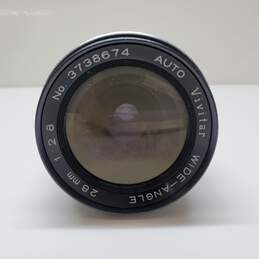Vivitar Wide Angle 28mm Diameter Camera Lens Untested For Parts/Repair