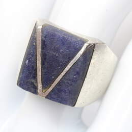 Sterling Silver Sodalite Ring Size 10.5 - 18.0g