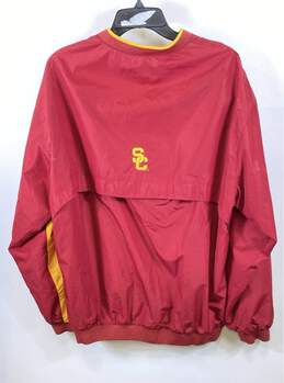 Nike Mens Red USC Trojans Football Pullover Windbreaker Jacket Size Medium alternative image