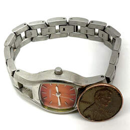 Designer Fossil F2 ES-9705 Silver-Tone Square Shape Dial Analog Wristwatch alternative image