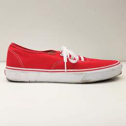 Vans Authentic Red Canvas Casual Shoes Men's Size 11 alternative image