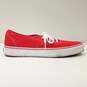 Vans Authentic Red Canvas Casual Shoes Men's Size 11 image number 2