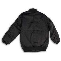 Offline by Aerie Mens Black Long Sleeve Full-Zip Bomber Jacket Size XS alternative image