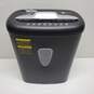Amazon Basics Paper and Credit Card Home Office Shredder in Black Untested P/R image number 1
