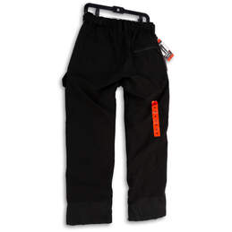 NWT Mens Black Flat Front Cargo Pockets Straight Leg Snow Pants Size M alternative image