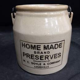 Pottery Barn Stoneware Jam Jar