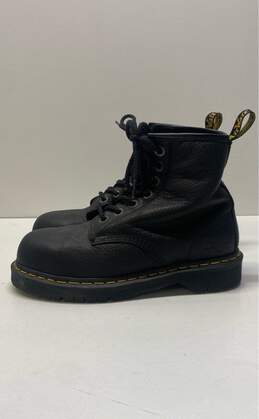 Dr. Martens Black Leather Steel Toe Safety Lace Up Boots Women's Size 7 M alternative image