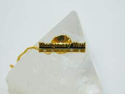 Vintage 10K Gold Diamond Accent Montgomery Ward 35 Year Service Pin 3.4g alternative image