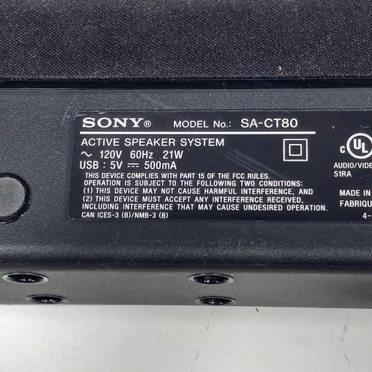 Sony SA-CT80 Black Bluetooth Soundbar image number 4