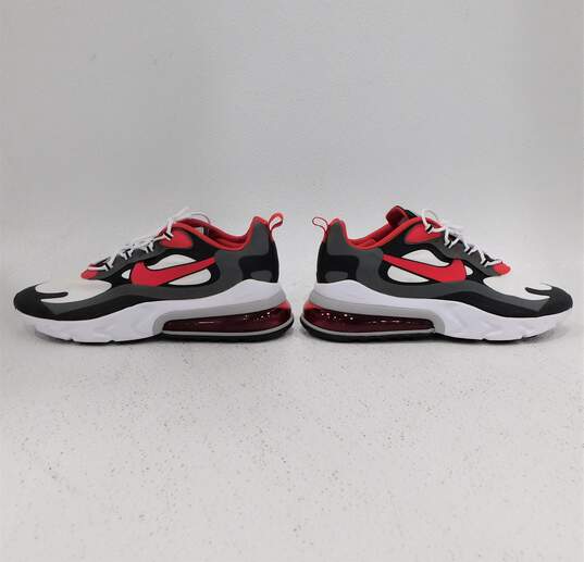 Nike Air Max 270 React Black Iron Grey University Red Men's Shoe Size 14 image number 5