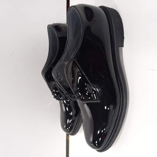 Men's Black Patent Leather Dress Shoes Size 13 image number 3