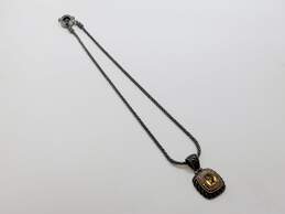 EFFY 925 & 18K Yellow Gold Citrine & Diamond Pave Pendant Toggle Necklace 30.0g alternative image