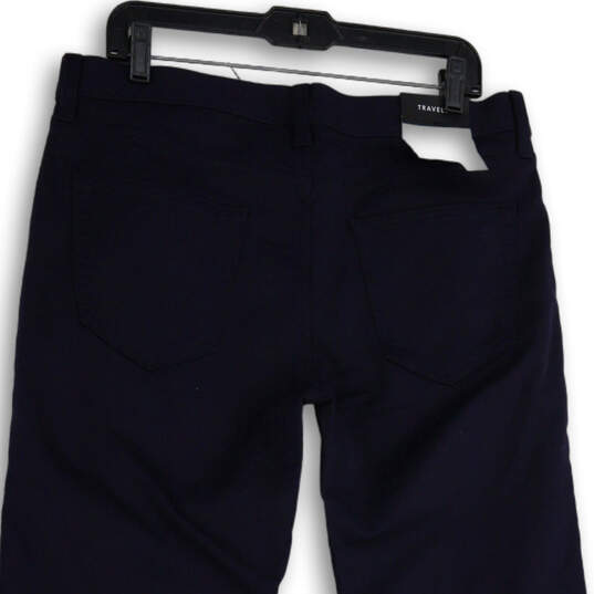 NWT Mens Navy Blue Denim Traveler Dark Wash Skinny Leg Jeans Size 34X34 image number 4