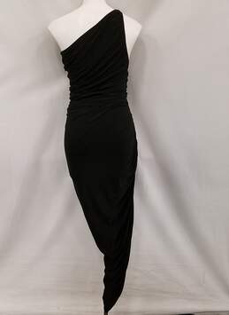 Norma Kamali Womens Black One Shoulder Bodycon Dress Size XS With Bodysuit alternative image