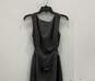 Womens Gray Sleeveless Pockets Back Zip Waist Tie Fit & Flare Dress Size 4 image number 3