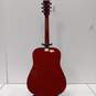 BCP Red Wooden 6 String Acoustic Guitar w/Matching Case image number 4