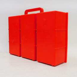Vintage 1989 Lego Storage Carry Case Box Slide Lid Plates Storage Container alternative image