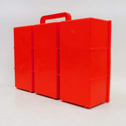 Vintage 1989 Lego Storage Carry Case Box Slide Lid Plates Storage Container image number 2