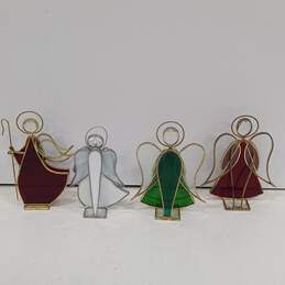 Bundle of 4 Stained Glass Angel Figurines alternative image