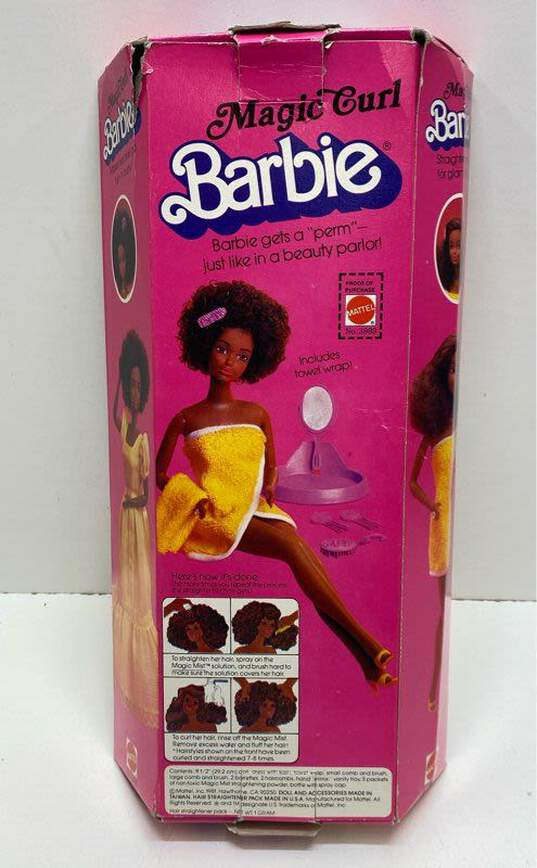 Vintage 1981 Magic Curl Black Barbie Doll #3989 Steffie Face Superstar Era IOB image number 2