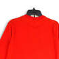 NWT Womens Red Long Sleeve Crew Neck Pullover Mini Dress Size Large image number 4