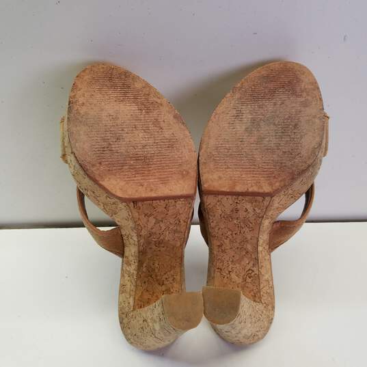Kros Michael Kors Brown Leather Mule Heel US 7.5 image number 5