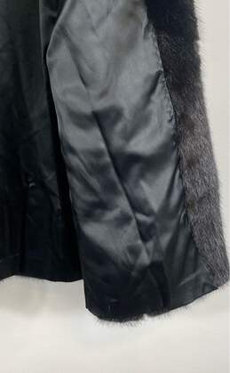 Unbranded Black Fur Coat - Size Small alternative image