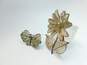 Vintage 925 Spun Filigree Butterfly & Flower Statement Brooches 45.3g image number 2