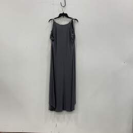 NWT Juicy Couture Womens Gray Round Neck Cold Shoulder Sleeve Maxi Dress Size XL alternative image