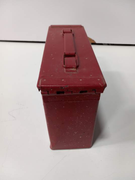 Red Metal Ammo Box image number 4