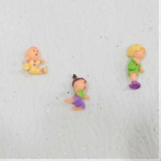 Vtg Polly Pocket Strollin Baby Playset 1994  w/ 4 Figures image number 7