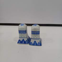 Bundle of 3 Blue & White Salt/Pepper Shaker Sets w/ Box alternative image