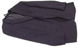 Pronto Uomo Black Check Pockets Two Button Sport Coat Jacket Size 50 X Long alternative image
