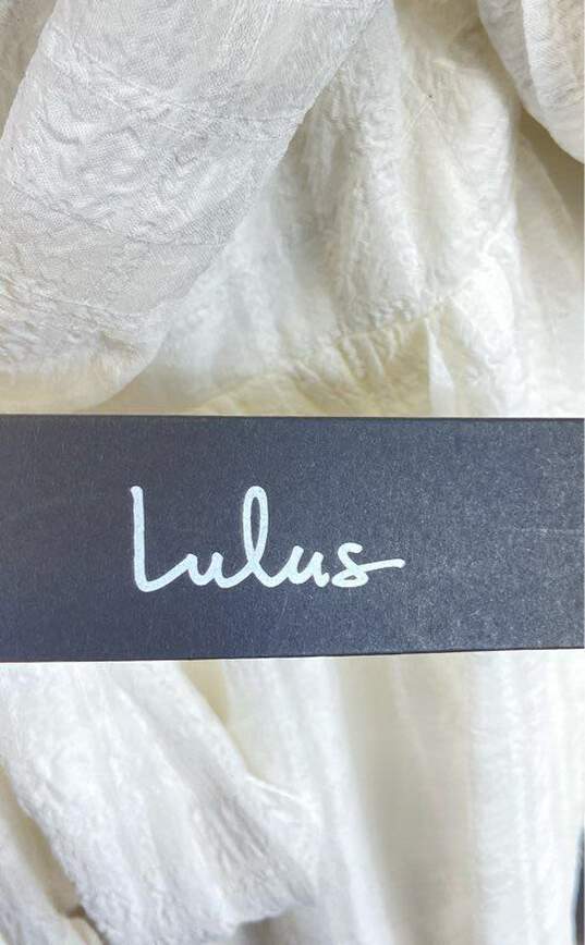 Lulu's White Prairie Maxi Dress - Size X Small NWT image number 5